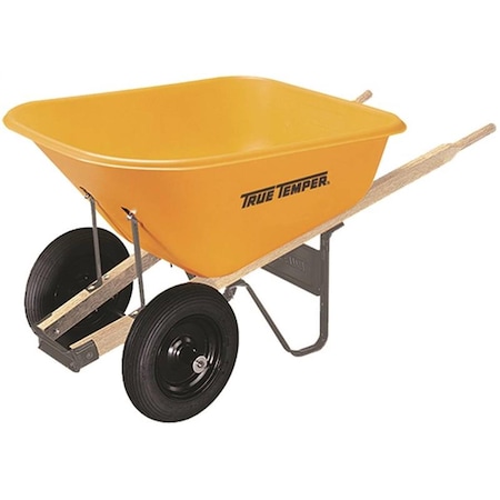 Ames Wheelbarrows, Poly, 8 Cu Ft., Dual Tires 7117104